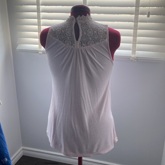 Kismet Pink Lace Sleeveless Top, Sz S - Picture 2 of 5